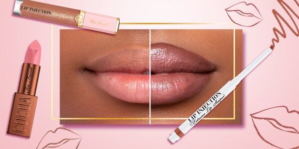 lips, lip shaper and gloss