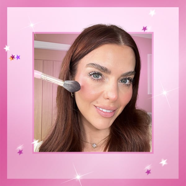 frosted makeup trend - cheeks