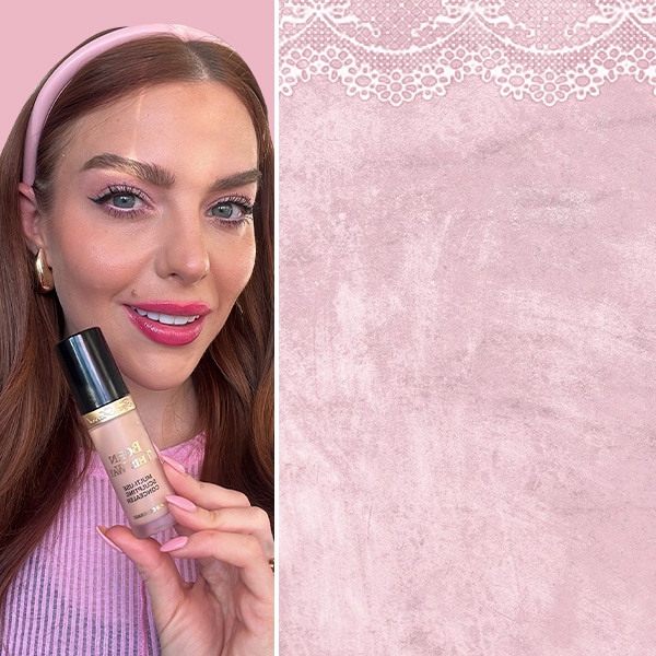 pink sugar rush makeup trend - step 1 and 2