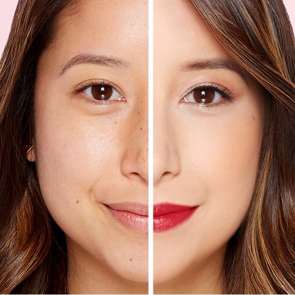 image of before and after makeup