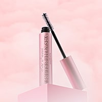 BTS mascara with wand and pink background