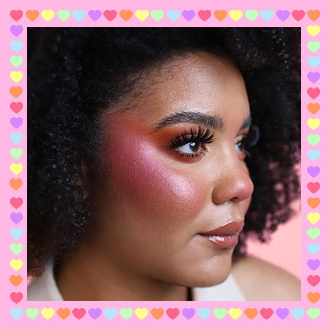 Sarah's pride makeup look