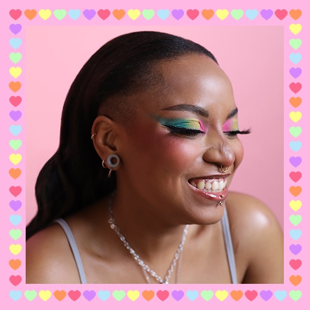 Bjorn's pride makeup look