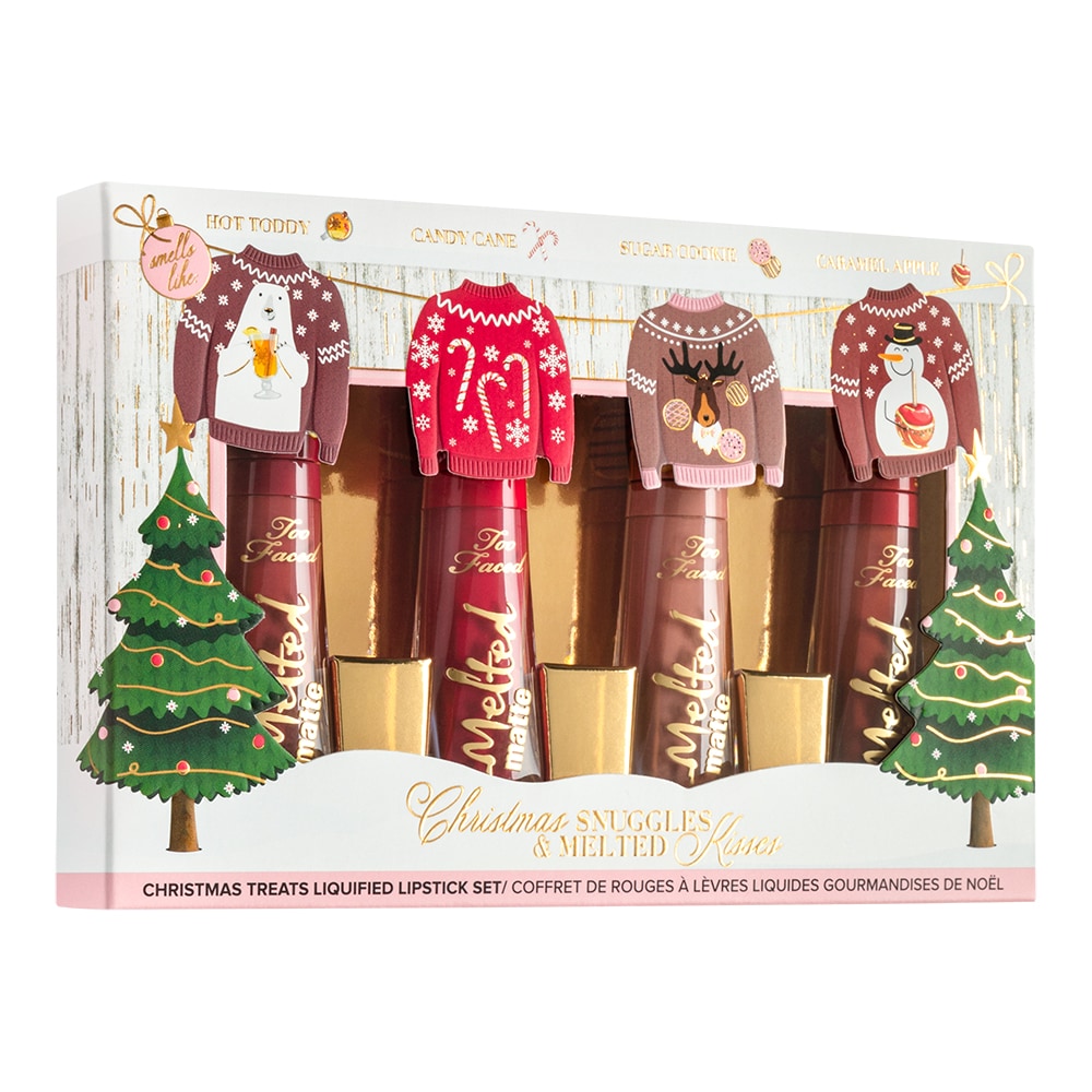 Too faced christmas snuggles & melted kisses swatches clearance