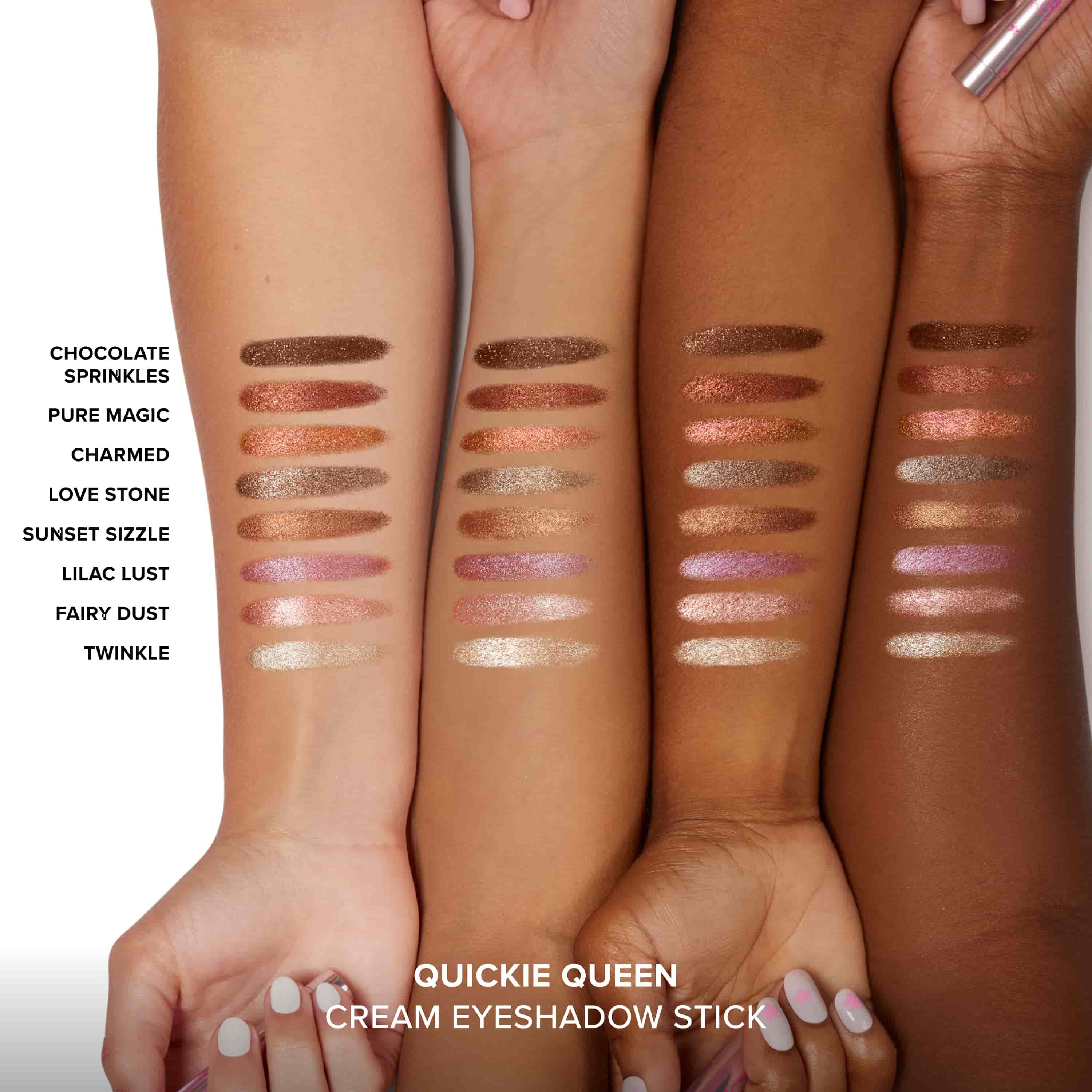 Quickie Queen Cream Eye Shadow Stick, Fairy Dust, 1.5g
