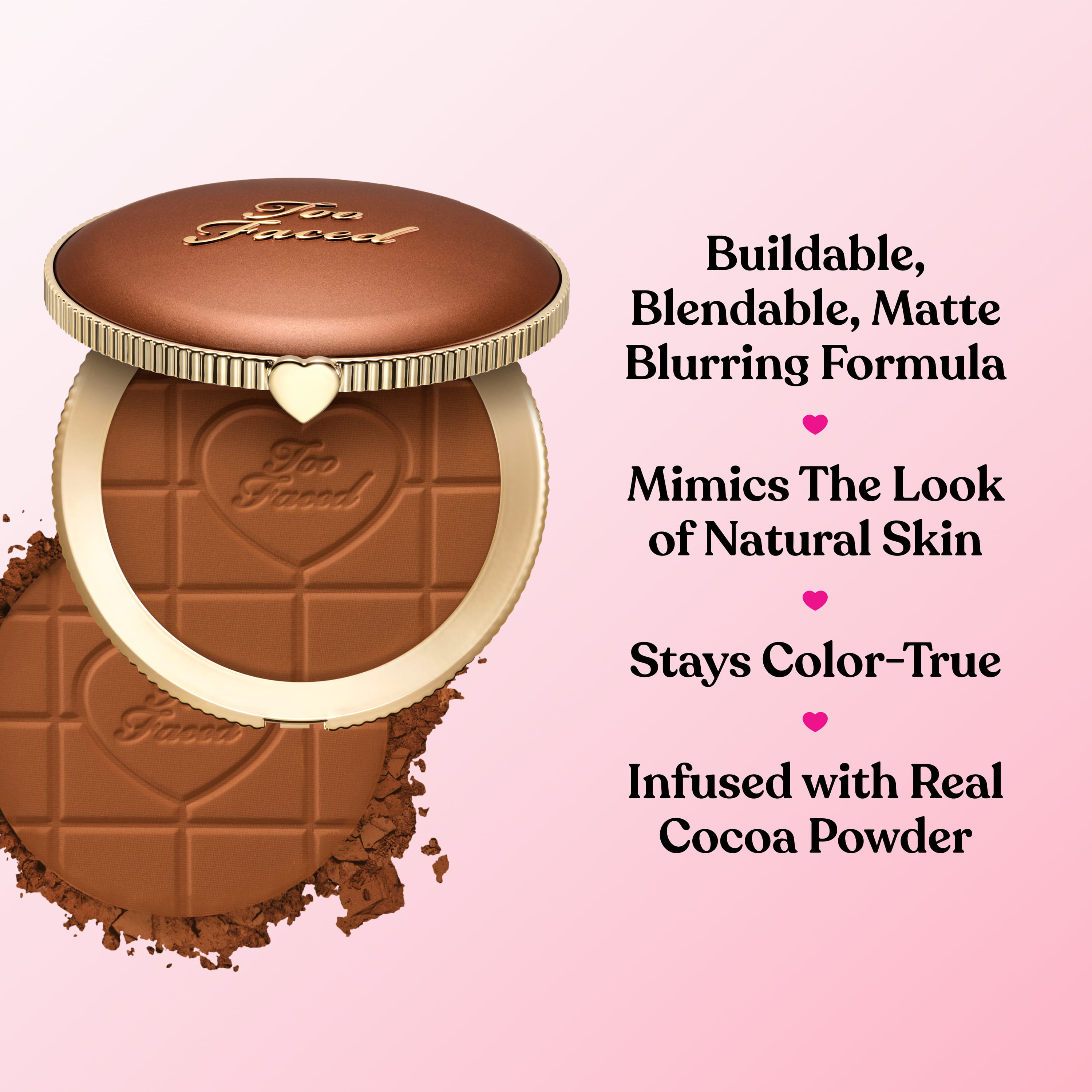 Chocolate Soleil Matte Blurring Bronzer, Milk Chocolate, 8g