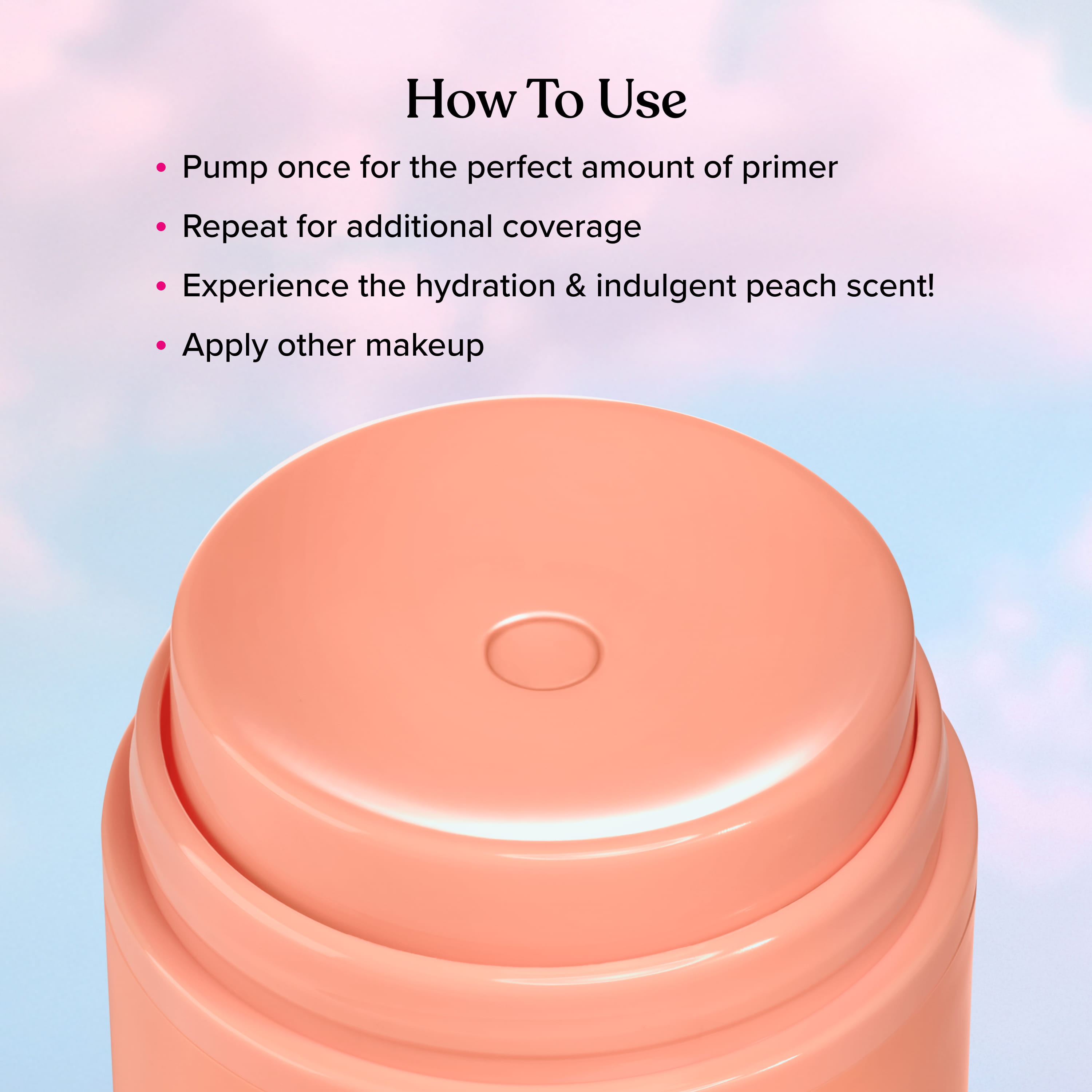 Primed & Peachy Hydrating Face Primer, NET WT. 1.0 OZ. / 30.0 mL