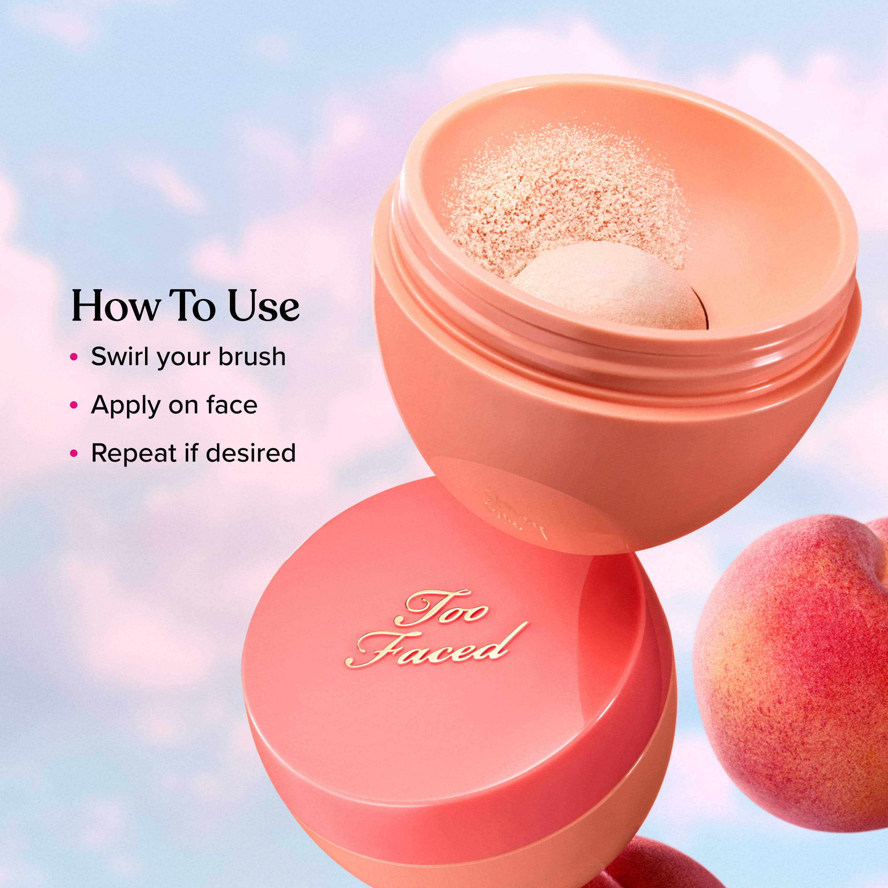Peach Perfector Blurring Loose Setting Powder, Peachy Pink, NET WT. 0.5 OZ. / 15.0 g
