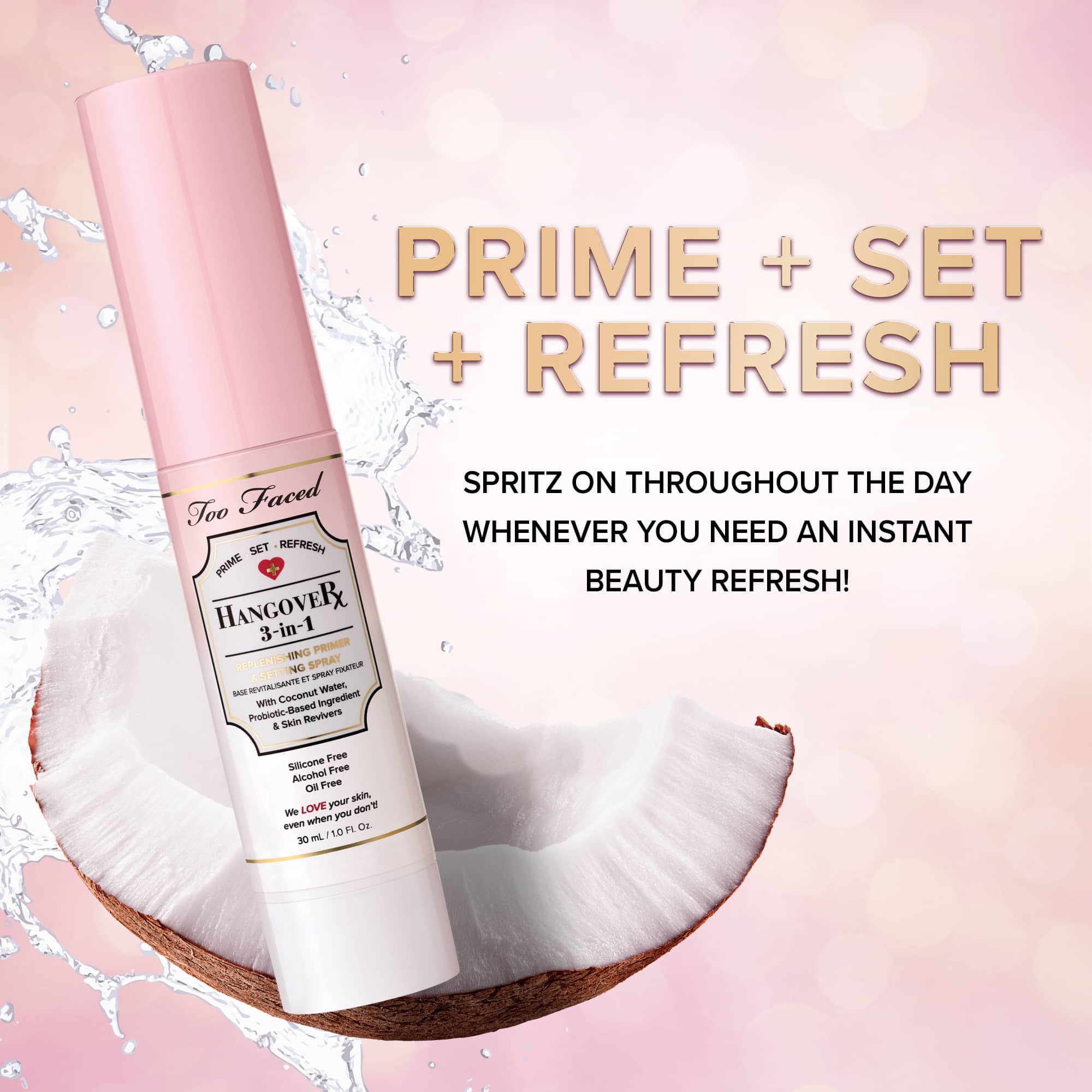Travel Size Hangover 3-in-1 Replenishing Primer & Setting Spray